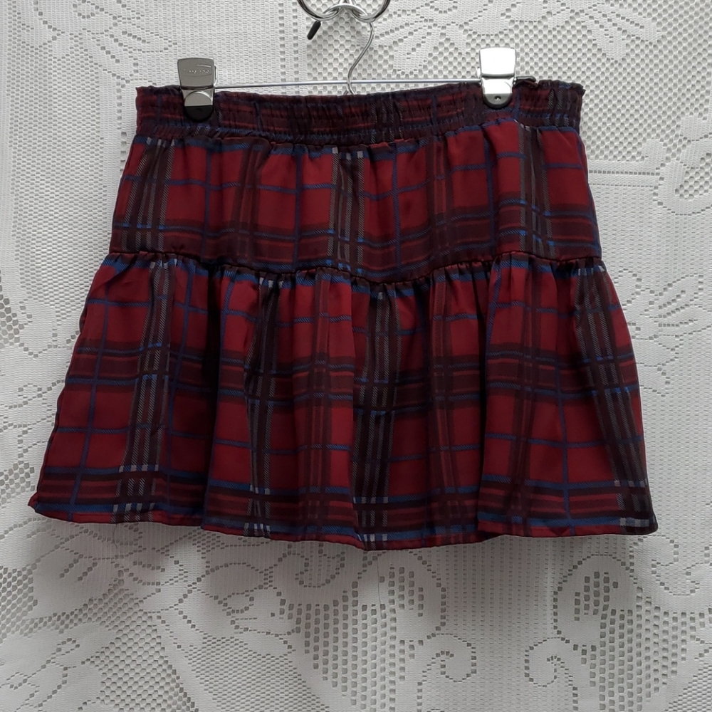 Bongo plaid mini skirt